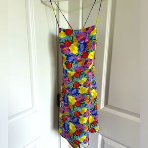 Zara Dress with flowers. Size Medium